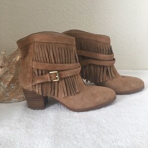 Chico’s Suede Fringe Boots
